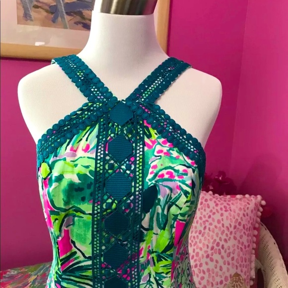 Vena NWT Stretch Shift Dress Early Bloomer Size 4 - Picture 7 of 16